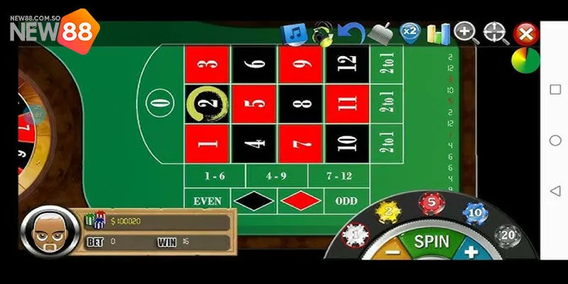 Hướng dẫn cách chơi Mini Roulette tại New88